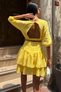 Crop Bluz Ve Kat Kat Etekli Takım 10207 resmi